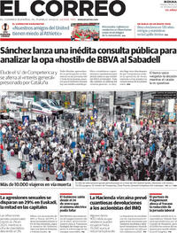 Portada El Correo 2025-05-06