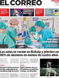 Portada El Correo 2025-07-06