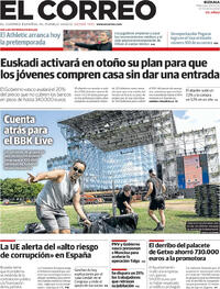 Portada periódico El Correo