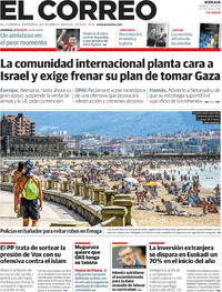 Portada El Correo 2025-08-09