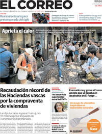 Portada El Correo 2025-08-11