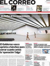 Portada El Correo 2025-07-12