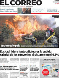 Portada periódico El Correo
