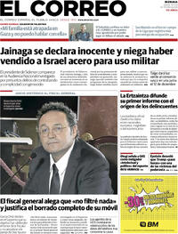 Portada El Correo 2025-11-13