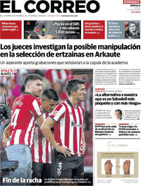 Portada El Correo 2025-09-14