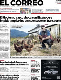 Portada El Correo 2025-11-14