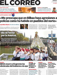 Portada El Correo 2025-08-15