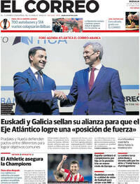 Portada periódico El Correo