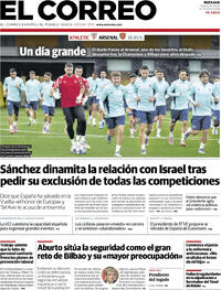 Portada El Correo 2025-09-16
