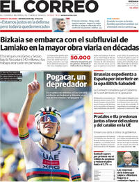 Portada El Correo 2025-07-18