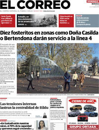 Portada El Correo 2025-12-21