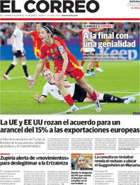 Portada El Correo 2025-07-24