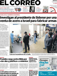 Portada El Correo 2025-10-25