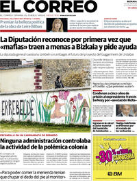 Portada El Correo 2025-09-26