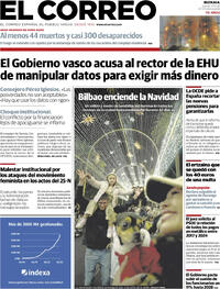 Portada El Correo 2025-11-27