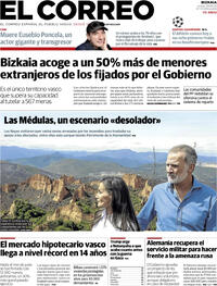 Portada El Correo 2025-08-28