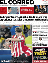 Portada El Correo 2025-09-28