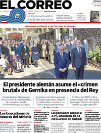 Portada El Correo 2025-11-29