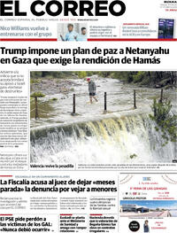 Portada El Correo 2025-09-30