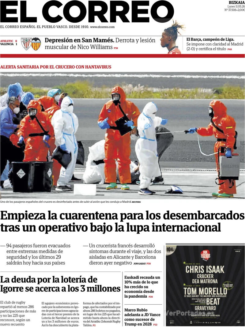 Portada El Periódico 2026-05-11