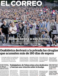 Portada El Correo 2026-05-01