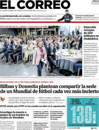 Portada El Correo 2026-06-02
