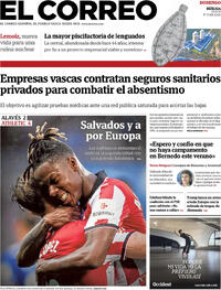Portada El Correo 2026-05-03