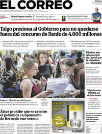 Portada El Correo 2026-06-03