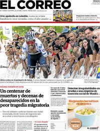Portada El Correo 2026-08-03