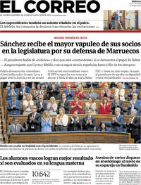 Portada El Correo 2026-09-04