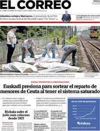 Portada periódico El Correo