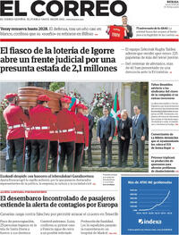 Portada El Correo 2026-05-07