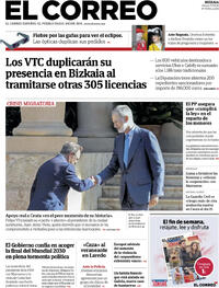 Portada El Correo 2026-08-07