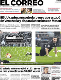 Portada El Correo 2026-01-08