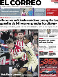 Portada El Correo 2026-03-08
