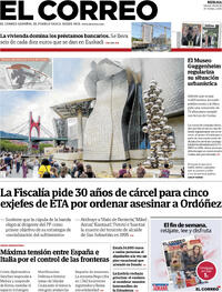 Portada El Correo 2026-08-08