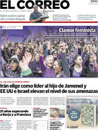 Portada El Correo 2026-03-09
