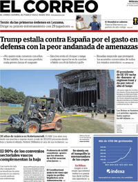 Portada El Correo 2026-07-09