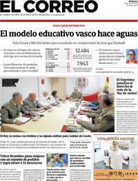 Portada El Correo 2026-09-09