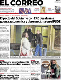 Portada El Correo 2026-01-10
