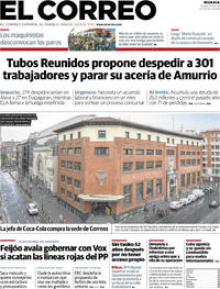 Portada El Correo 2026-02-10