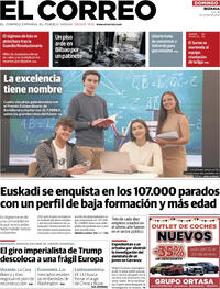 Portada El Correo 2026-01-11
