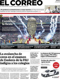 Portada El Correo 2026-06-12