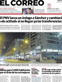 Portada El Correo 2026-01-13