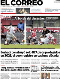 Portada El Correo 2026-01-14