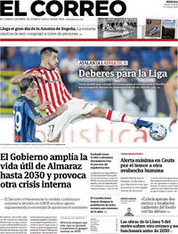 Portada El Correo 2026-08-15