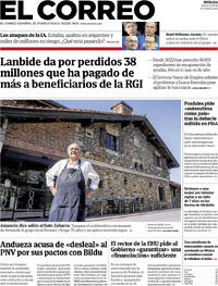 Portada El Correo 2026-09-15