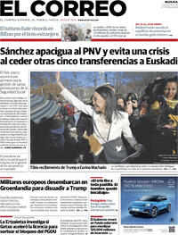 Portada El Correo 2026-01-16