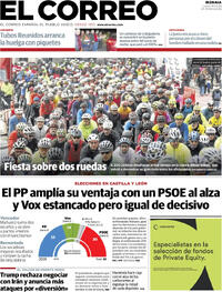 Portada El Correo 2026-03-16