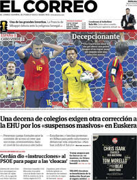 Portada El Correo 2026-06-16